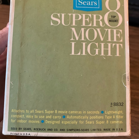 Vtg Sears Super 8 Video Camera Light 💡 - Picture 10 of 10